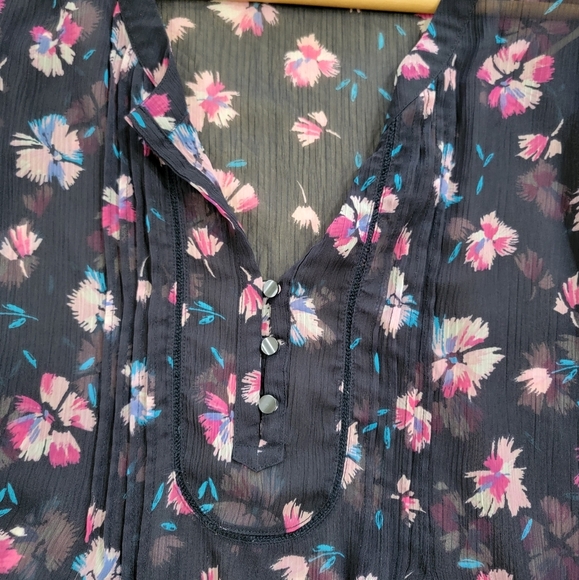 St. John's Bay Floral Sheer Women's Tunic Top Size XL - Picture 3 of 14